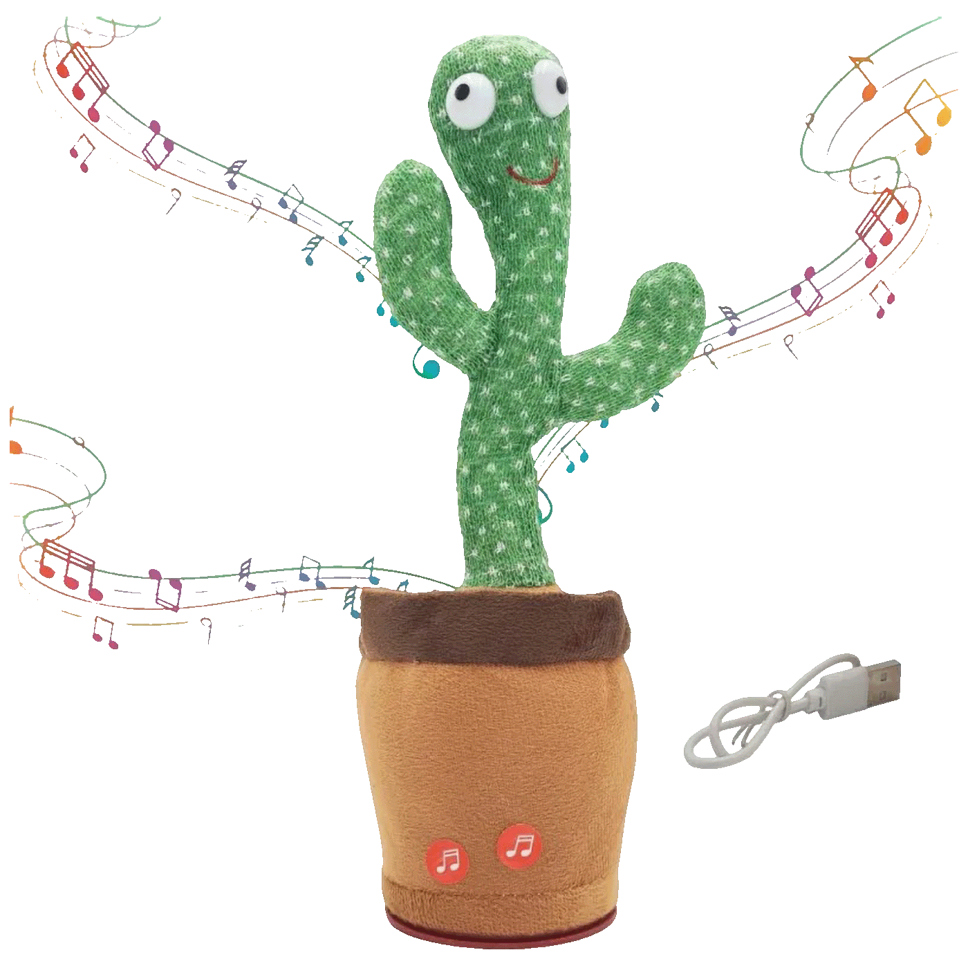 Extralink Igračka kaktus koji pleše i ponavlja riječi, LED efekti - Dancing Cactus Toy