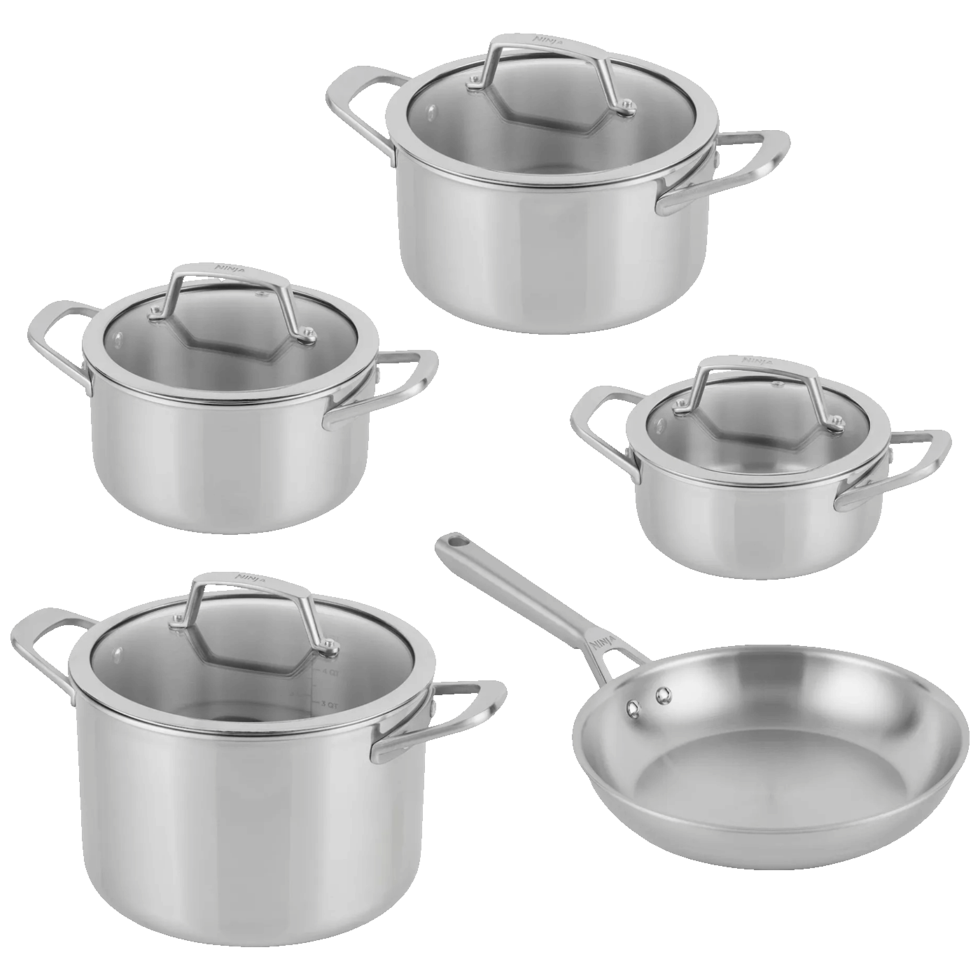 Ninja Posuđe, set, 5/1, Ninja EverClad - EverClad 5-piece set C95000DE