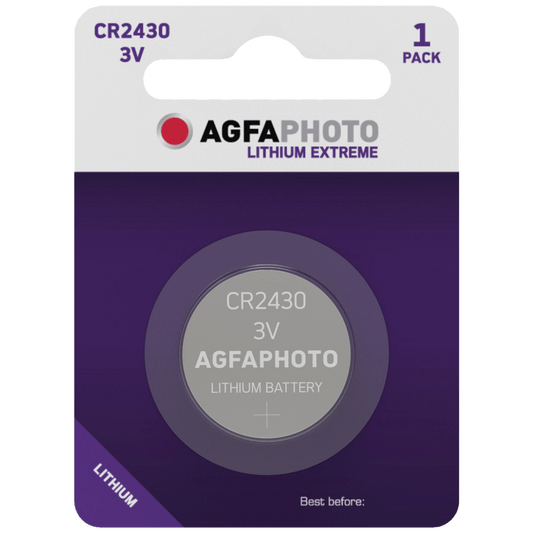 AgfaPhoto Baterija litijska, CR2430, 3 V, dugmasta, blister 1 kom - CR2430 B1
