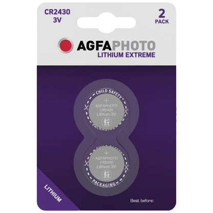 AgfaPhoto Baterija litijska, CR2430, 3 V, dugmasta, blister 2 kom - CR2430 B2