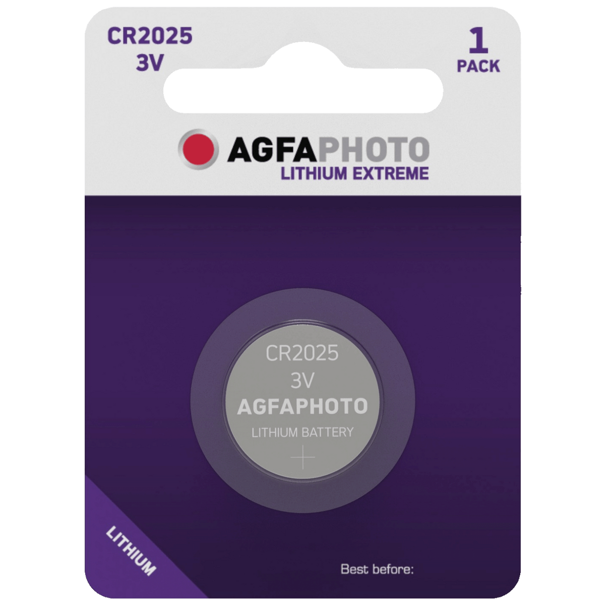 AgfaPhoto Baterija litijska, CR2025, 3V, dugmasta, blister 1 kom - CR2025 B1