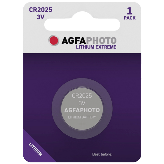 AgfaPhoto Baterija litijska, CR2025, 3V, dugmasta, blister 1 kom - CR2025 B1