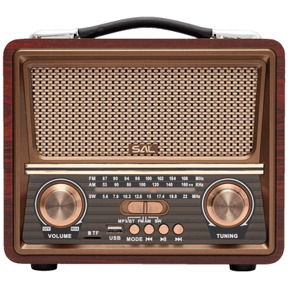 SAL Retro radio + BT bežični zvučnik, FM, MP3, USB/microSD - RRT22