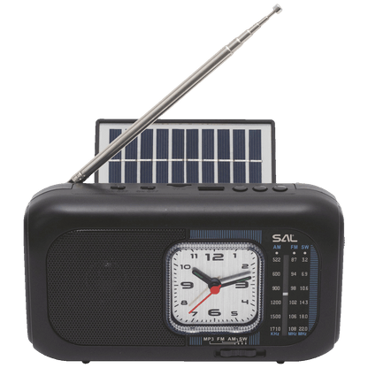 SAL Radio prijemnik sa solarnim napajanjem, FM-AM-SW, Bluetooth - RPH3