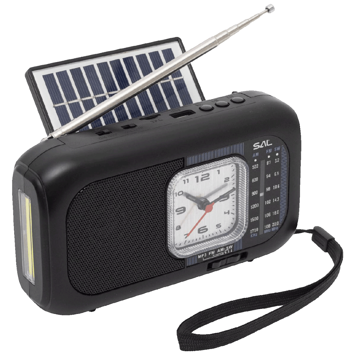 SAL Radio prijemnik sa solarnim napajanjem, FM-AM-SW, Bluetooth - RPH3