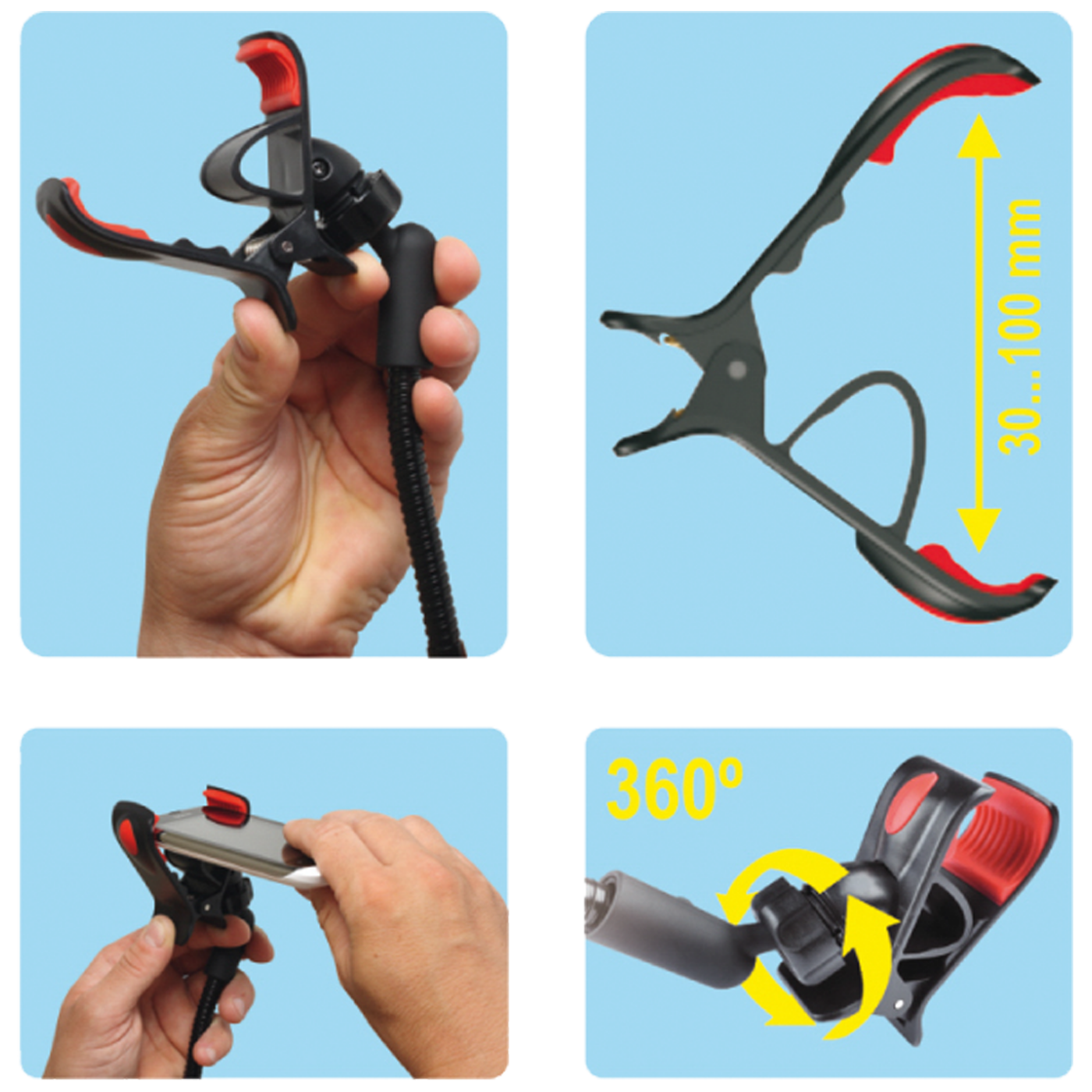 SAL Auto držač za mobilne uređaje sa punjačem - SA 038