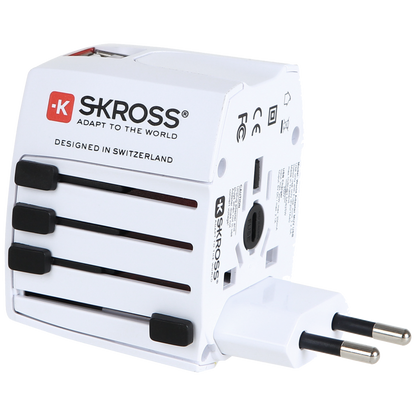 SKROSS Adapter, Putni (Travel), + 2 x USB za punjenje, 2100mAh  - 1.302930