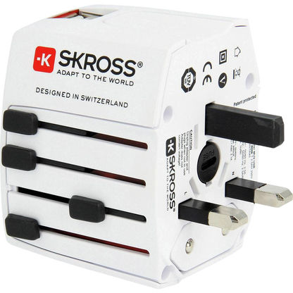 SKROSS Adapter, Putni (Travel), + 2 x USB za punjenje, 2100mAh  - 1.302930