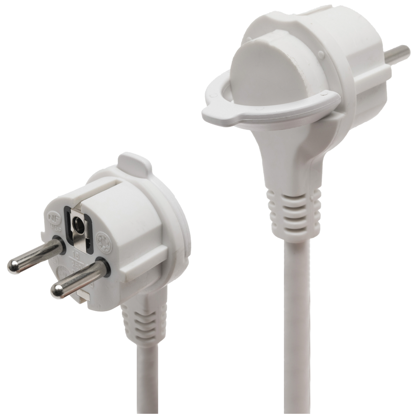 home Produžni kabl, 6 utičnice, 3 x 1,0mm², 1,5met, bijeli - NV 06TK/WH