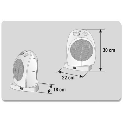 home Grijalica sa ventilatorom, +/- 90°, 2000W - FK 1/O
