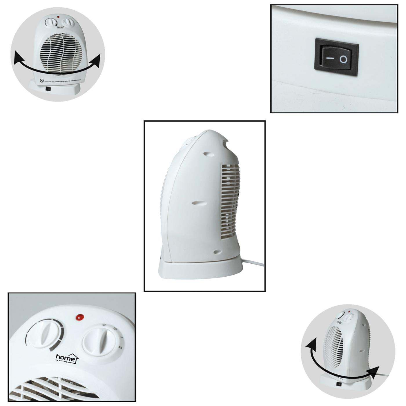 home Grijalica sa ventilatorom, +/- 90°, 2000W - FK 1/O