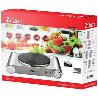 Zilan Električno kuhalo, 1 ploča - 18 cm, 1500 W, INOX - ZLN0535
