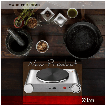 Zilan Električno kuhalo, 1 ploča - 18 cm, 1500 W, INOX - ZLN0535