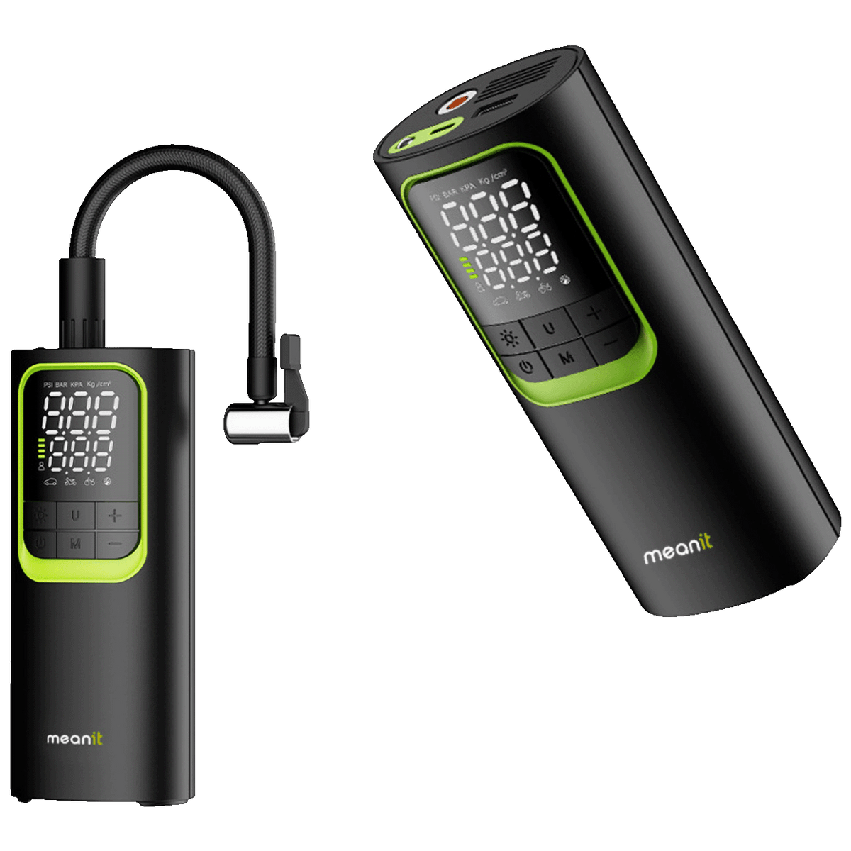MeanIT Pumpa za gume, do 10 bar., PowerBank, LED lampa, 8000mAh - AP1