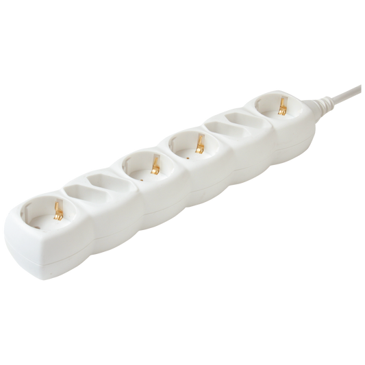 home Produžni kabl, 8 utičnica, 3 x 1.0 mm², 1.5met - NV 18/WH