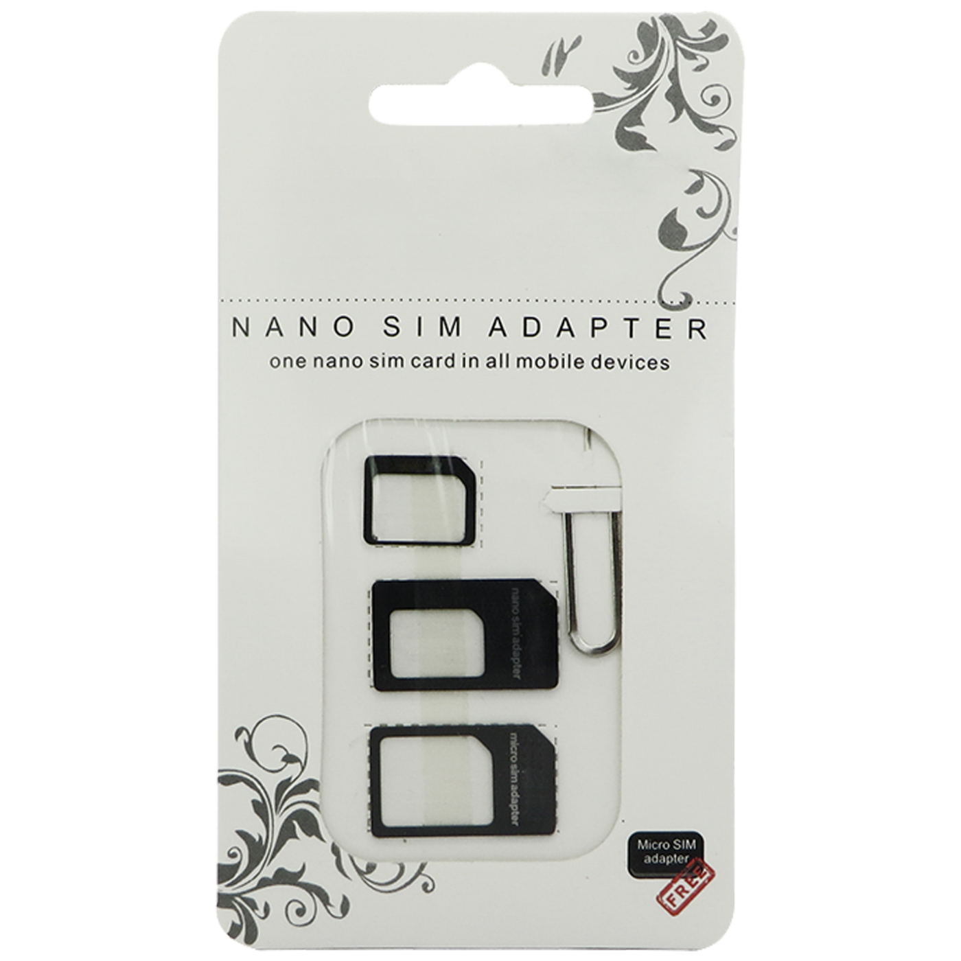 MeanIT Adapter, nano SIM, 3 in 1  - SIM ADAPTER 3U1