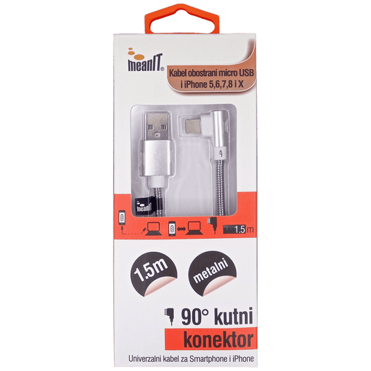 MeanIT USB kabl za smartphone i iPhone, FLIP, 1A - KABEL ZA SMARTPHONE/IPHONE