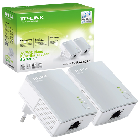TP-LINK Mrežna strujna utičnica 600Mbps, set 2 kom - TL-PA4010KIT