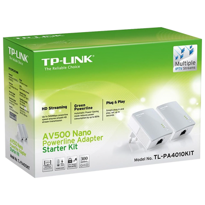 TP-LINK Mrežna strujna utičnica 600Mbps, set 2 kom - TL-PA4010KIT