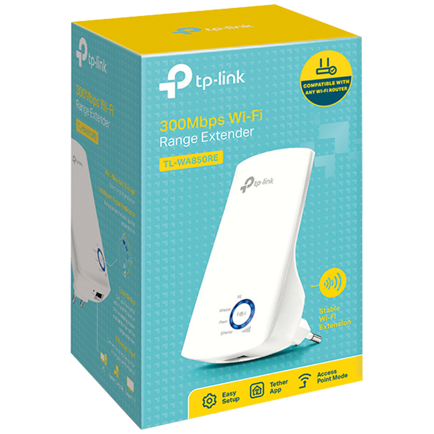 TP-LINK Wireless-N Extender-Access Point, 300Mbps, 2,4GHz - TL-WA850RE