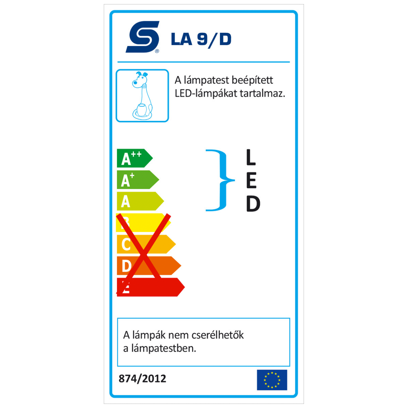 home Lampa, LED, stolna, za dječije sobe, psić - LA 9/D