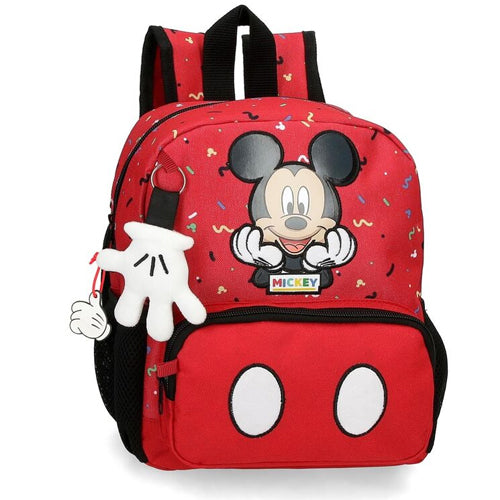 Ranac 28 cm, predškolski Mickey Things, crveni, Disney