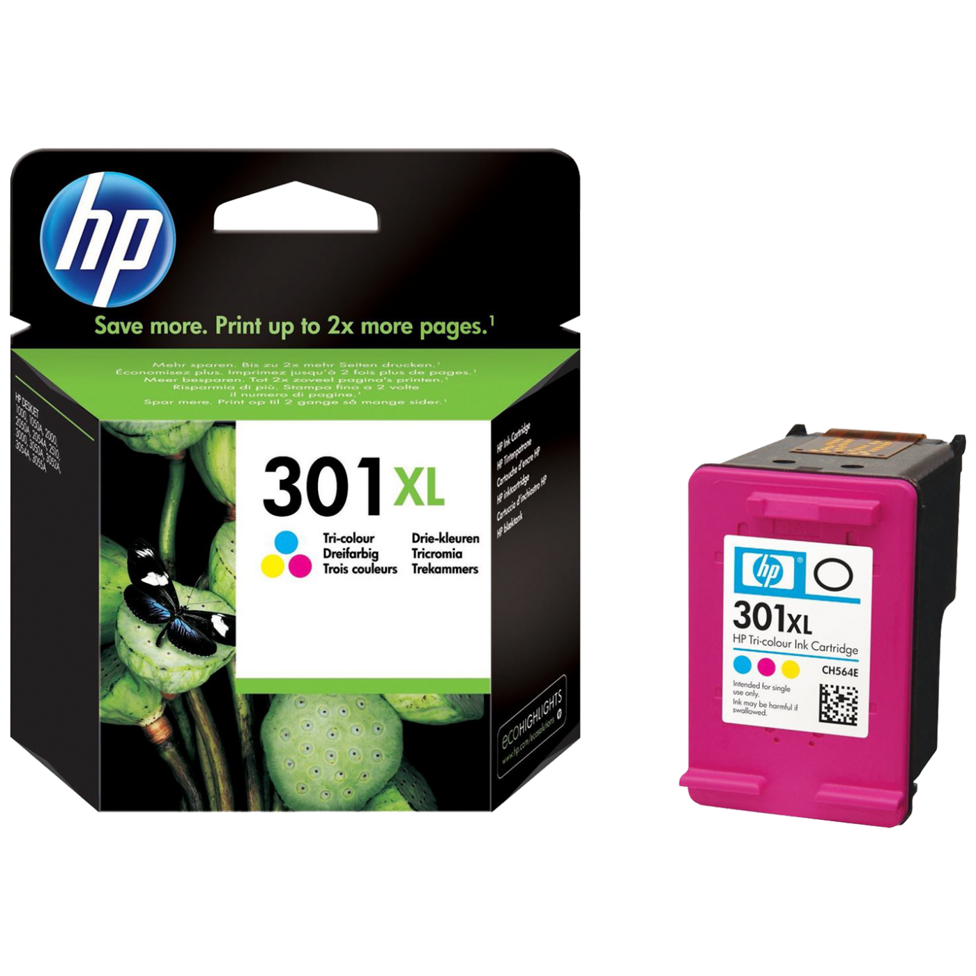 HP Tinta 301XL (CH564EE ), boje, 6ml, 330 str