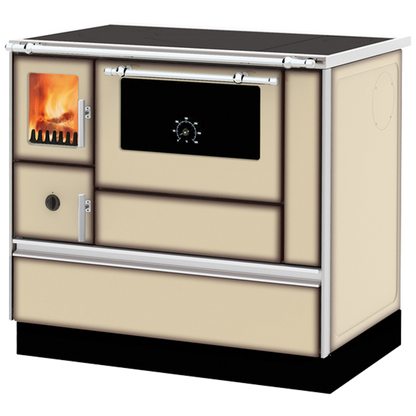 Alfa Plam Šporet na čvrsto gorivo 8kW, desna, krem - ALFA 90H DOMINANT