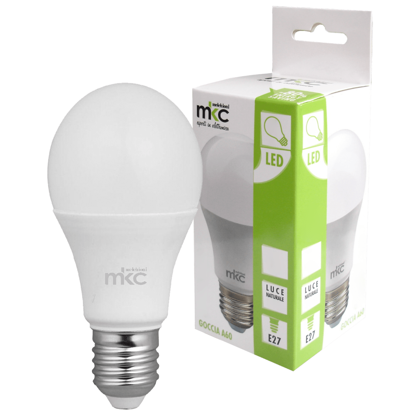 MKC Sijalica,LED 9W, E27, 220V AC,toplo bijela svjetlost - LED GOCCIA A60 E27/9W