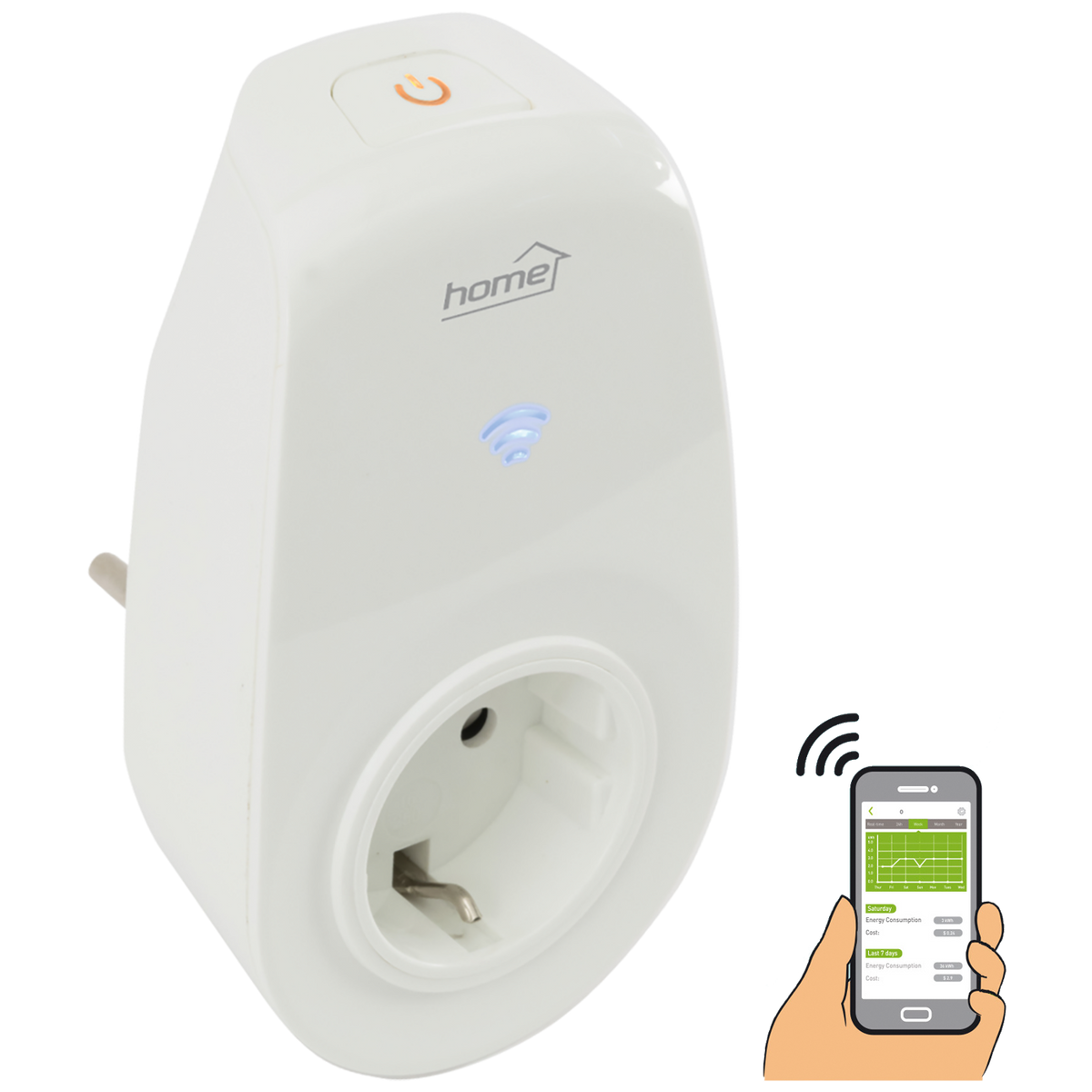 home Utičnica, Smart, WiFi, mjerenje potrošnje energije - NVS 1 PRO