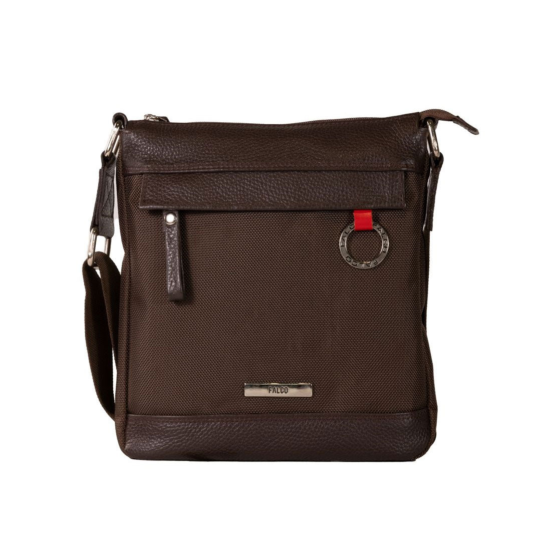 Torba muška kožna , 5583 braon, Falco