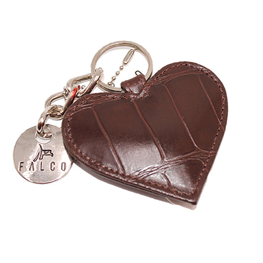 Privjesak srce medaljon, 3413 braon kroko, Falco