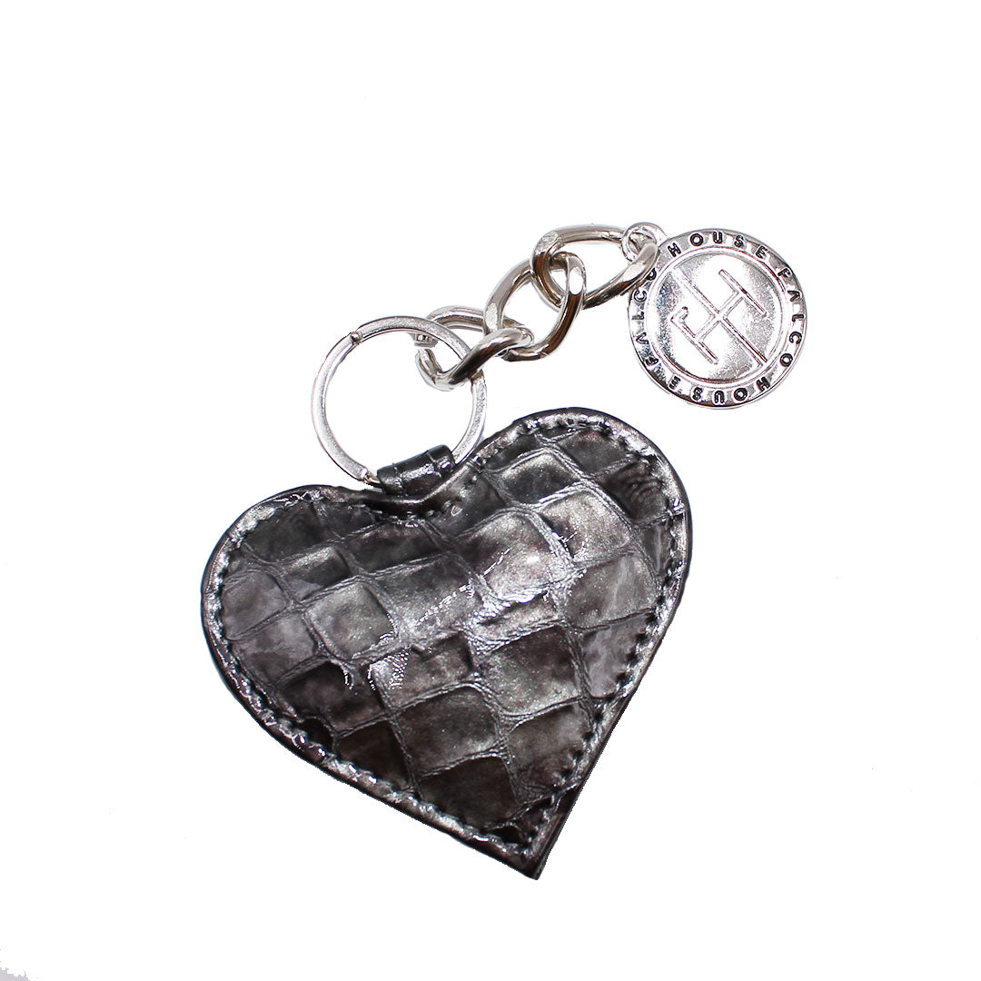 Privjesak srce medaljon, 3413 tamno sivo, Falco