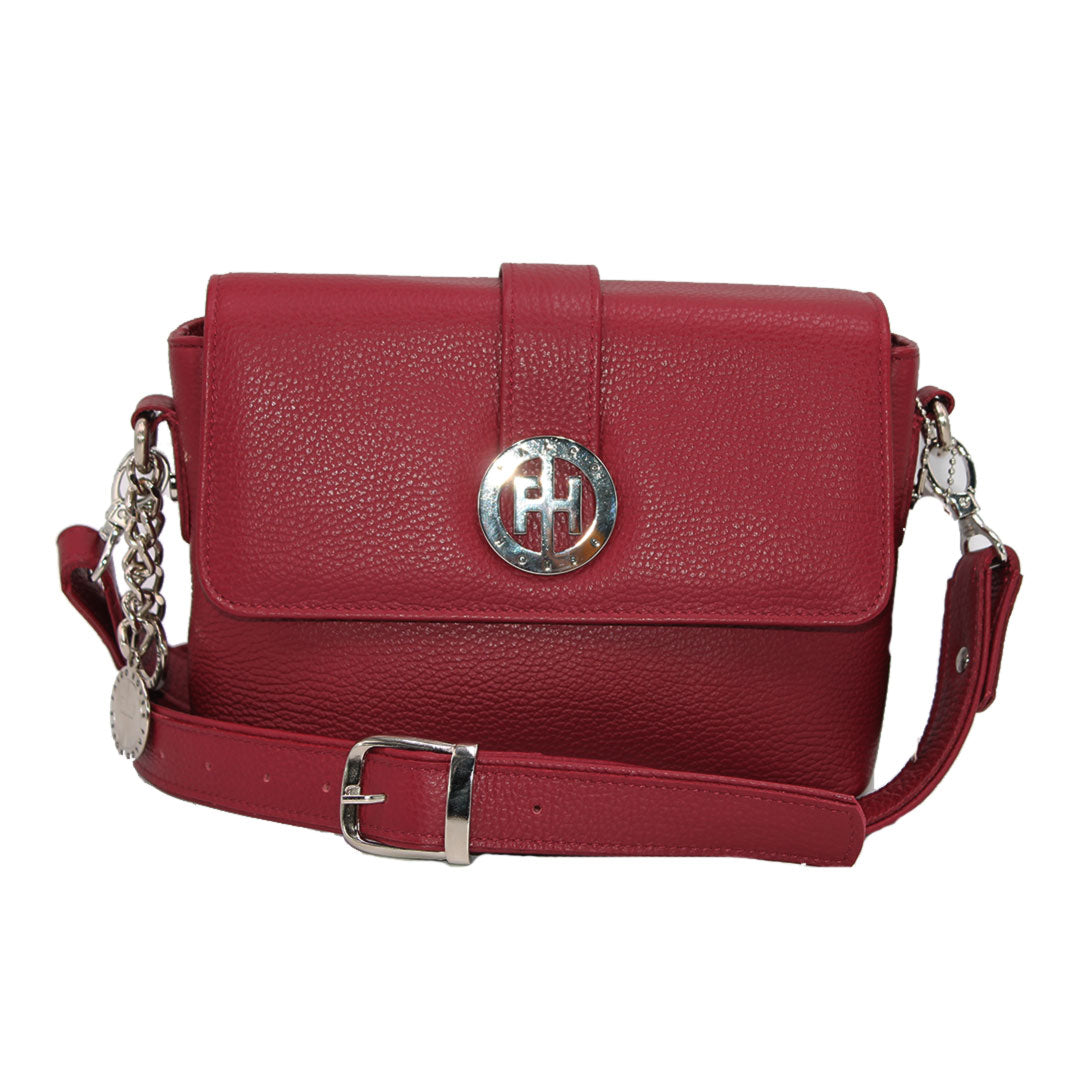 Torba na rame kožna 4078-70, bordo, Falco