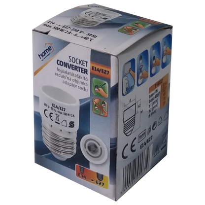 home Adapter za sijalično grlo E27 na E14 - E14/E27