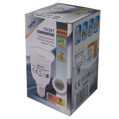 home Adapter za sijalično grlo E14 na E27 - E27/E14