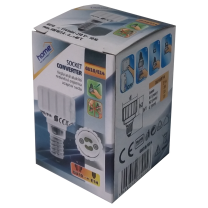 home Adapter za sijalično grlo E14 na GU10 - GU10/E14