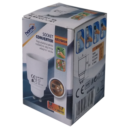 home Adapter za sijalično grlo GU10 na E27 - E27/GU10
