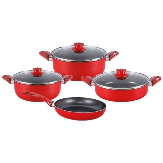 Zilan Posuđe, teflon, set 7/1, crvena - ZLN9379