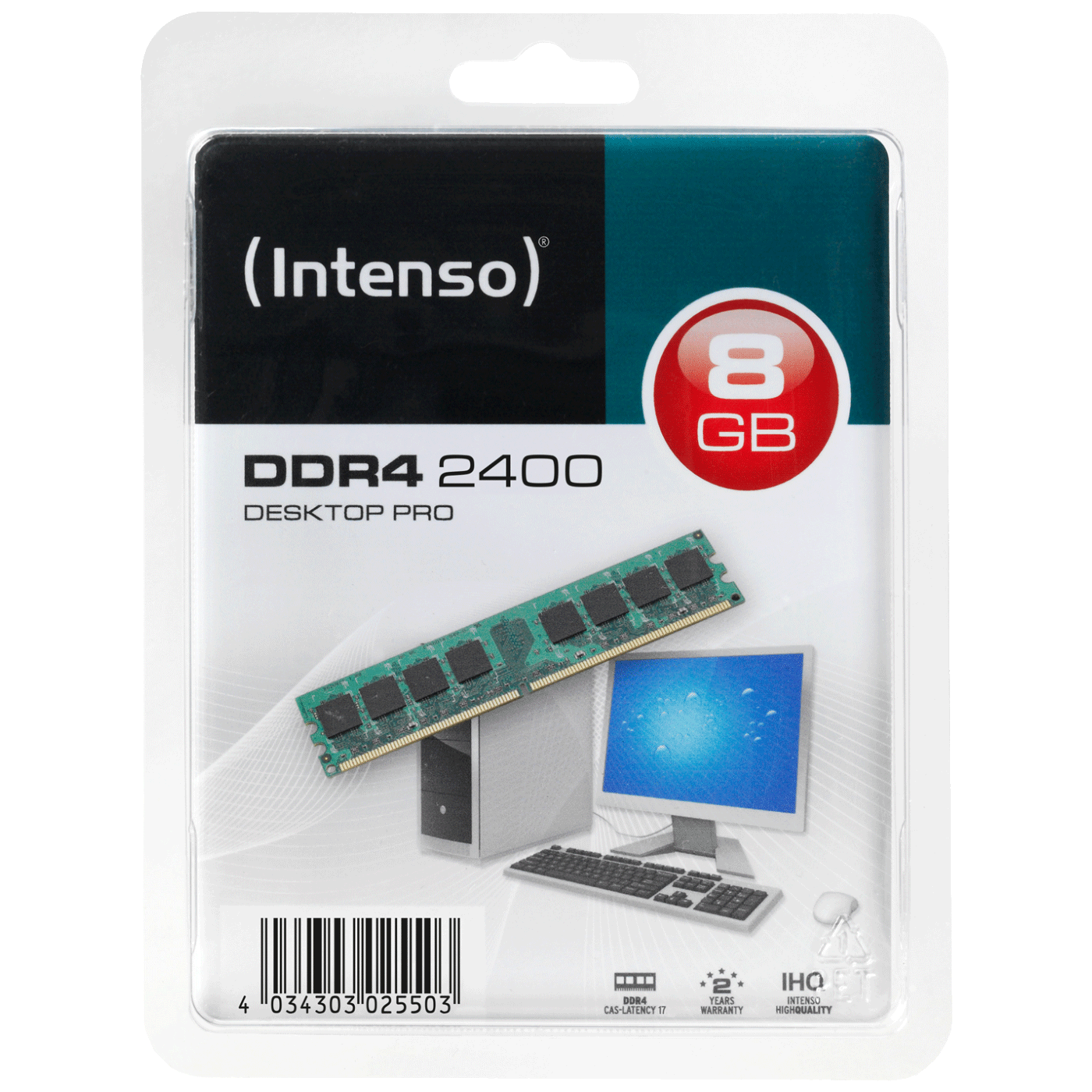 (Intenso) Memorija DDR4 8GB@2400MHz, CL17 - DDR4 Desktop 8GB/2400MHz