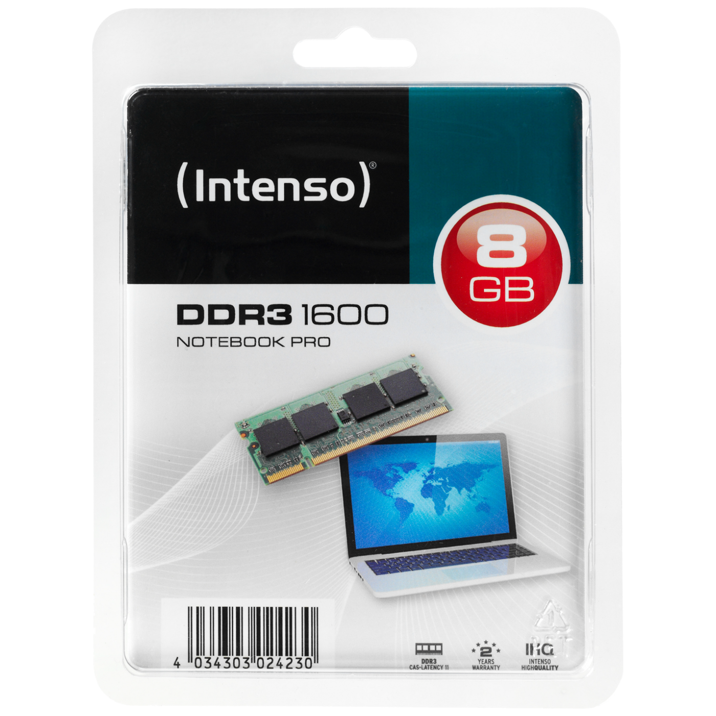 (Intenso) Memorija DDR3 SO-DIMM 8GB@1600MHz, CL11 - DDR3 Notebook 8GB/1600MHz