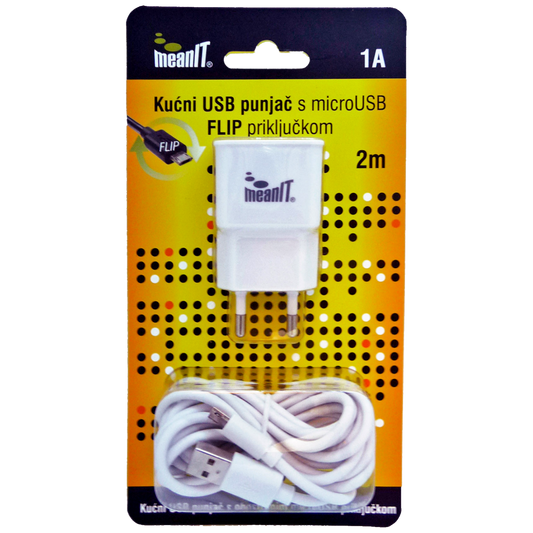 MeanIT Kućni punjač, za smartphone i tablet, FLIP konektor - PUNJAČ ZA TABLET I SMARTPHONE