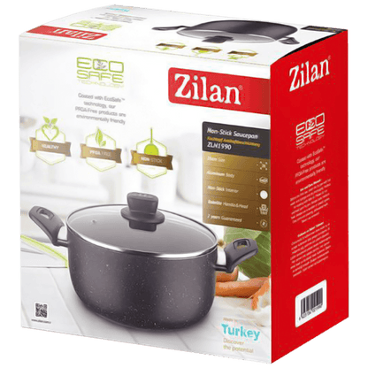 Zilan Lonac sa staklenim poklopcem, granit, 26 cm - ZLN1990