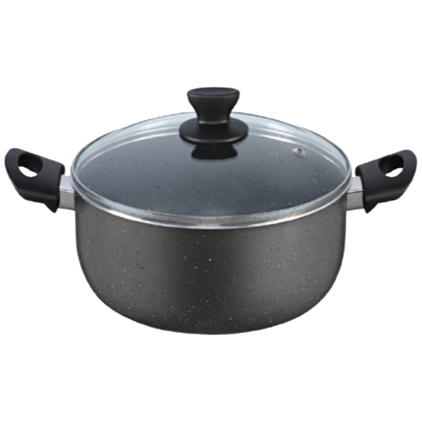 Zilan Lonac sa staklenim poklopcem, granit, 28 cm - ZLN2003