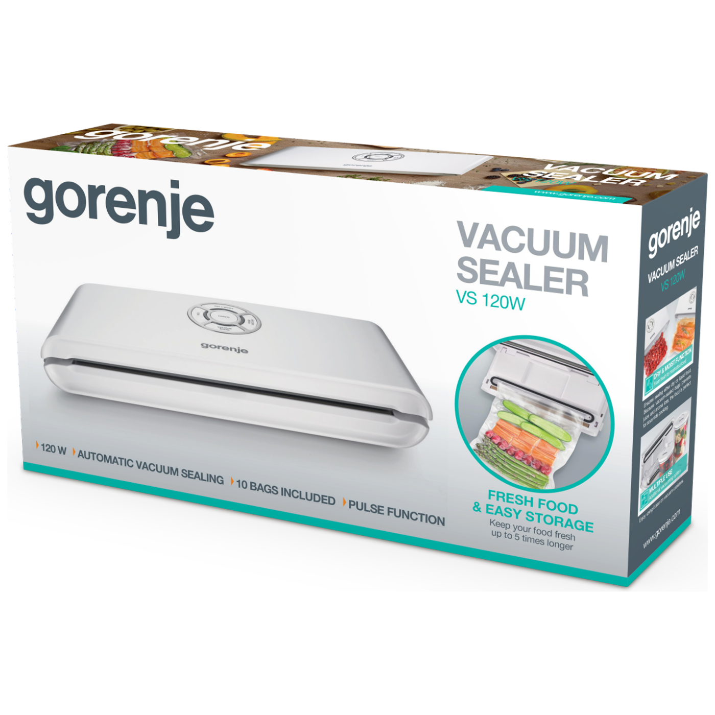 Gorenje Aparat za zavarivanje i vakumiranje plastičnih vrećica - VS120W