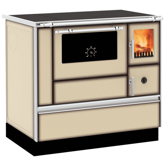 Alfa Plam Šporet na čvrsto gorivo 8kW, lijeva, krem - ALFA 90H DOMINANT