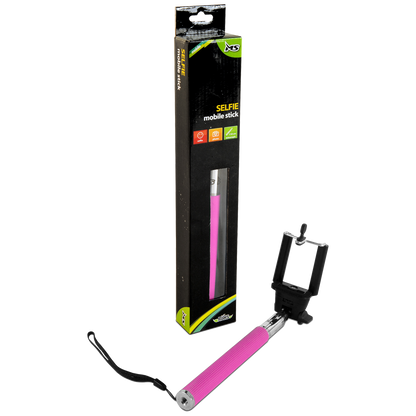 MS Selfiestick za smartphone, rozi - MSI BT SELFIE