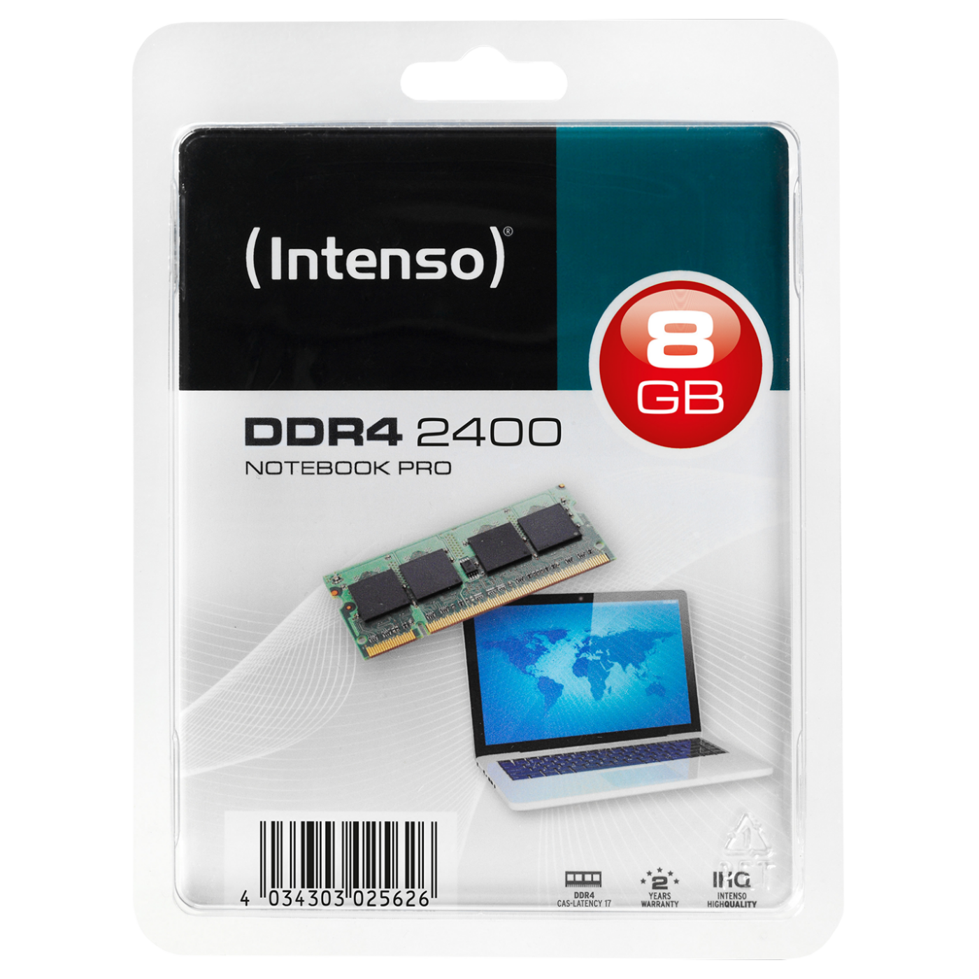 (Intenso) Memorija DDR4 SO-DIMM 8GB@2400MHz, CL17 - DDR4 Notebook 8GB/2400MHz