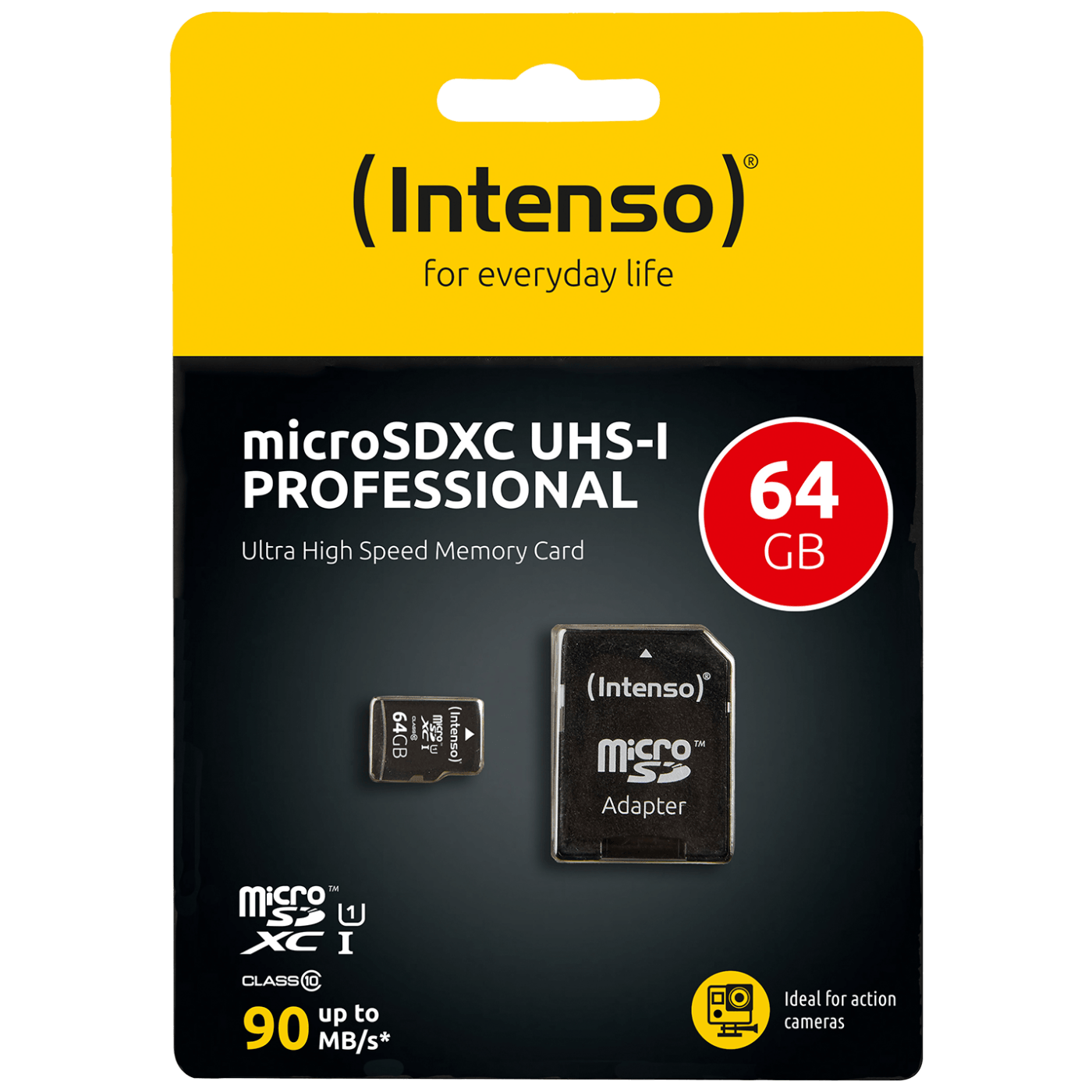 (Intenso) Micro SDHC/SDXC kartica 64GB Class 10, UHS-I +adapter, Pro - MicroSD 64GB Class10 UHS-I Pro