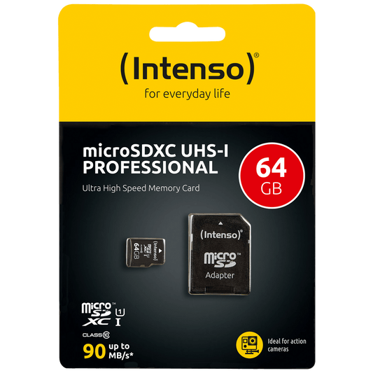 (Intenso) Micro SDHC/SDXC kartica 64GB Class 10, UHS-I +adapter, Pro - MicroSD 64GB Class10 UHS-I Pro